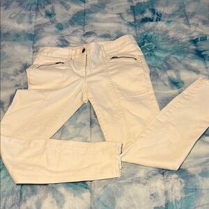 🏖️ LOFT Cream Skinny Jeans with Subtle Texture